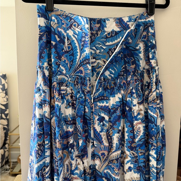 Cara Cara Blue and White Paisley Midi Skirt - Picture 6 of 6